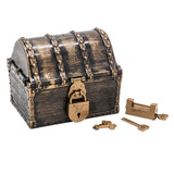 Max Maxb Kids Pirate Treasure Chest Toy Antique Party Favors Props Decoration Bronze