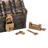 Max Maxb Kids Pirate Treasure Chest Toy Antique Party Favors Props Decoration Bronze