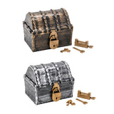 Max Maxb Kids Pirate Treasure Chest Toy Antique Party Favors Props Decoration Bronze