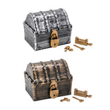 Max Maxb Kids Pirate Treasure Chest Toy Antique Party Favors Props Decoration Bronze