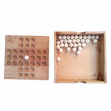 Max Maxb Handmade Wooden Solitaire Game Puzzle Set - 33 x 12mm Art Toy