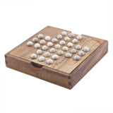 Max Maxb Handmade Wooden Solitaire Game Puzzle Set - 33 x 12mm Art Toy