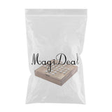Max Maxb Handmade Wooden Solitaire Game Puzzle Set - 33 x 12mm Art Toy