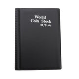 Max Maxb 120 Grids Coins Souvenir Coins Currency Collector PU Album Book  Black