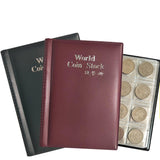 Max Maxb 120 Grids Coins Souvenir Coins Currency Collector PU Album Book  Black