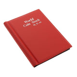 Max Maxb 120 Grids Coins Souvenir Coins Currency Collector PU Album Book  Red