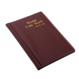 Max Maxb 120 Coins Commemorative Coin Currency Collector PU Album Book   Dark Red