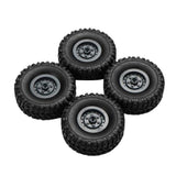 Max Maxb 4 Pieces Rubber Wheel Tire Tyres for WPL JJRC MN Truck RC Car Upgrade Parts