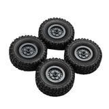 Max Maxb 4 Pieces Rubber Wheel Tire Tyres for WPL JJRC MN Truck RC Car Upgrade Parts