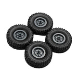 Max Maxb 4 Pieces Rubber Wheel Tire Tyres for WPL JJRC MN Truck RC Car Upgrade Parts