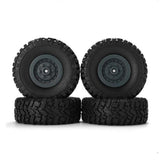 Max Maxb 4 Pieces Rubber Wheel Tire Tyres for WPL JJRC MN Truck RC Car Upgrade Parts