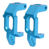 Max Maxb 2Piece Aolly Front Hub Carrier 102010 02015 for 1/10 HSP 94123 RC Car Blue