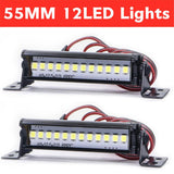 Max Maxb 1pc 55mm RC Crawler LED Light Bar LEDs 1:10 for TRX4 90046 90048 SCX10