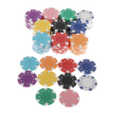 Maxbell 100pcs Poker Chips Casino Supply Board Games Chips Set