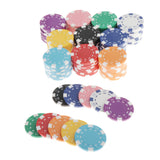 Maxbell 100pcs Poker Chips Casino Supply Board Games Chips Set