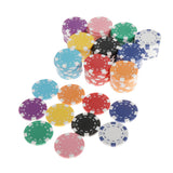 Maxbell 100pcs Poker Chips Casino Supply Board Games Chips Set