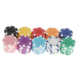 Maxbell 100pcs Poker Chips Casino Supply Board Games Chips Set