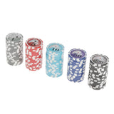 Maxbell 100 Pieces Texas Hold'em Casino Poker Chips 13.5g 1 5 10 50 100