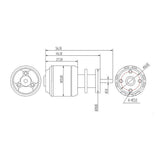 Max Maxb 5-Blade 50mm Duct Fan Brushless Motor for RC EDF Jet AirPlane 5000KV(CW)