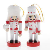 Maxbell 4pcs Wooden Nutcracker Solider Figures Puppet Toy Christmas Ornaments Decor