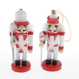 Maxbell 4pcs Wooden Nutcracker Solider Figures Puppet Toy Christmas Ornaments Decor