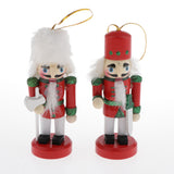 Maxbell 4pcs Wooden Nutcracker Solider Figures Christmas Puppet Toy Home Decor Red