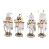 Maxbell 4pcs Traditional Nutcracker Solider Figures Christmas Ornament Puppet Toys