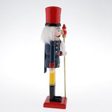 Maxbell 30cm Wooden Nutcracker Solider Figures Model Puppet Doll SB58349 Blue