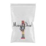 Maxbell 30cm Wooden Nutcracker Solider Figures Model Puppet Doll SB58349 Blue
