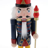 Maxbell 30cm Wooden Nutcracker Solider Figures Model Puppet Doll SB58349 Blue