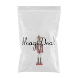 Maxbell 30cm Wooden Nutcracker Solider Figures Model Puppet Doll SB58349 Red