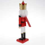 Maxbell 30cm Wooden Nutcracker Solider Figures Model Puppet Doll SB58349 Red