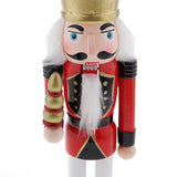 Maxbell 30cm Wooden Nutcracker Solider Figures Model Puppet Doll SB58349 Red