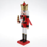 Maxbell 30cm Wooden Nutcracker Solider Figures Model Puppet Doll SB58349 Red
