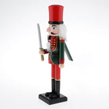 Maxbell 30cm Wooden Nutcracker Solider Figures Model Puppet Doll SB58350 Green