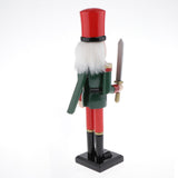 Maxbell 30cm Wooden Nutcracker Solider Figures Model Puppet Doll SB58350 Green