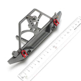 Maxbell 1/10 RC Car Metal Rear Bumper with Spare Tire Carrier for Axial SCX10 Parts