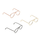 Maxbell 1/6 Scale Alloy Glasses Frame For 12" Female & Male Action Figures gold