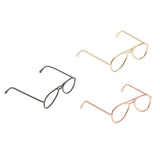 Maxbell 1/6 Scale Alloy Glasses Frame For 12" Female & Male Action Figures gold