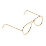 Maxbell 1/6 Scale Alloy Glasses Frame For 12" Female & Male Action Figures gold