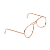 Maxbell 1/6 Scale Alloy Glasses Frame For 12" Female & Male Action Figures rose gold