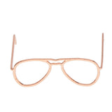 Maxbell 1/6 Scale Alloy Glasses Frame For 12" Female & Male Action Figures rose gold