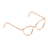 Maxbell 1 / 6 soldier accessories glasses 2.3x2.4cm rose gold
