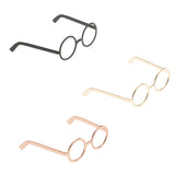 Maxbell 1 / 6 soldier accessories glasses 2.6x2.3cm gold