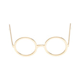 Maxbell 1 / 6 soldier accessories glasses 2.6x2.3cm gold