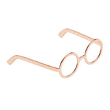 Maxbell 1 / 6 soldier accessories glasses 2.6x2.3cm rose gold