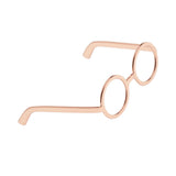 Maxbell 1 / 6 soldier accessories glasses 2.6x2.3cm rose gold
