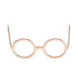 Maxbell 1 / 6 soldier accessories glasses 2.6x2.3cm rose gold
