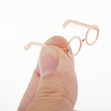 Maxbell 1 / 6 soldier accessories glasses 2.6x2.3cm rose gold