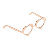 Maxbell 1 / 6 soldier accessories glasses 2.2x2.5cm rose gold